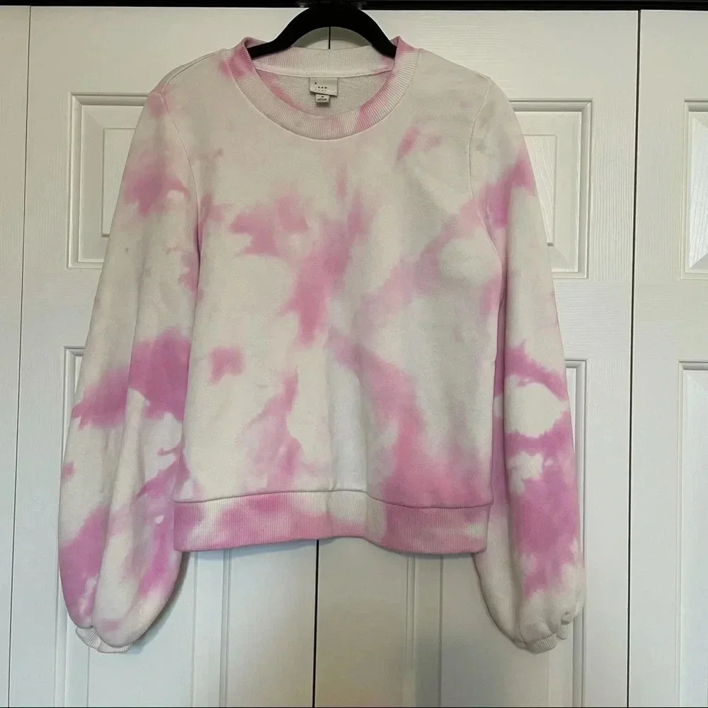 A New Day Tye Dye balloon sleeve sweatshirt